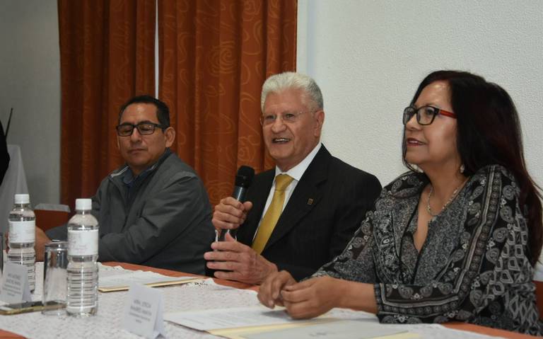 Leticia Ramírez y Alfonso Sánchez Anaya en conferencia de prensa 