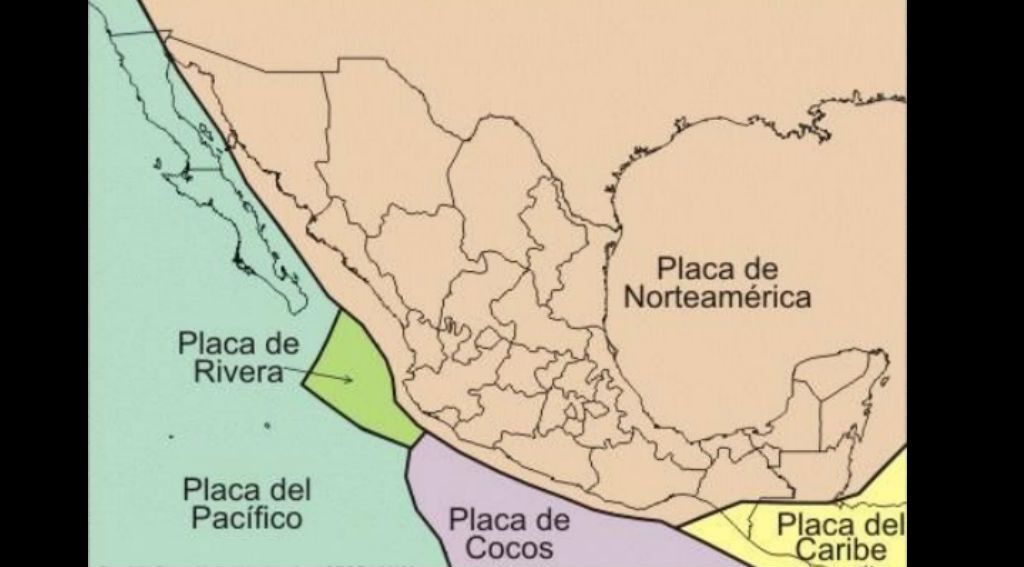 Placas tectónicas en México (Fotografía: SSN)